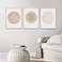 Ecyanlv Mid Century Modern Boho Canvas Print Abstract Geometric Canvas Wall Art Set Scandinavian Wall Art for Living Room Bedroom Decor No Framed