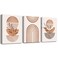 DZRWUBHS Boho Wall Decor Canvas Art Set Living Room Bedroom Office Abstract Line Paintings 3 Piece Set 12x16