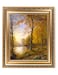 DECORARTS Indian Summer William Trost Richards Classic Art Giclee Print on Canvas with Matching Golden relief Framed Wall Art 16x20 Total with Framed Size 22x26