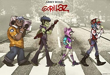 XIHOO Abbey Road Gorillaz Style Wall Decor Poster 16x25