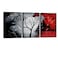 Wieco Art Large Size Framed Art Canvas Art Prints Wall Art the Cloud Tree Abstract Pictures Paintings for Bedroom Home Office Decorations Contemporary Artwork 3 Panels Black Frames