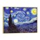 Wieco Art Framed Art Giclee Canvas Prints of Starry Night by Vincent Van Gogh Paintings Reproduction PostImpressionism Artwork Framed Wall Art for Living Room Home decorations