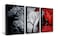 Wieco Art Framed Wall Art the Cloud Tree Wall Art HD print of Oil Paintings Landscape Canvas Prints for Home Decorations 3 Panels with Black Frames
