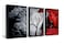 Wieco Art Framed Wall Art the Cloud Tree Wall Art HD print of Oil Paintings Landscape Canvas Prints for Home Decorations 3 Panels with Black Frames
