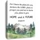 OTINGQD Hope And Future Jeremiah 2911 Canvas Wall ArtBible Verse Scripture Canvas Painting Prints for Christian Home Bedroom Office Church Religious Wall Decor