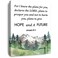 OTINGQD Hope And Future Jeremiah 2911 Canvas Wall ArtBible Verse Scripture Canvas Painting Prints for Christian Home Bedroom Office Church Religious Wall Decor