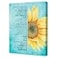 JANLAN Today Is a Good Day to Have a Great Day Sunflower Wall DecorInspirational Positive Quotes Canvas Wall Art for Home Office