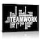 AMART SUN Teamwork Canvas Wall Art Large Framed Motivational Quotes Artwork Modern Home Decor Inspirational Posters Decor For Office Framed Ready to Hang