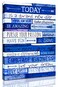 THRLVEART Inspirational Quotes Office Decor Blue Motivational Wall Art Framed Canvas Size 12x16 Inches