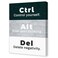 JANLAN Ctrl Alt Delete Wall DecorInspirational Office Wall Art for Home Office Workplace 1115 Inches