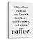 XWELLDAN Teamwork Quote Wall Art Canvas Prints Coffee Humor Workplace Decor for Home Office HR Office 11 x 14 Inch Framed