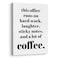 XWELLDAN Teamwork Quote Wall Art Canvas Prints Coffee Humor Workplace Decor for Home Office HR Office 11 x 14 Inch Framed