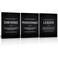 KAWAHONE Motivation Wall Poster Framed Inspirational Leader Confidence Perseverance Quotes Canvas Wall Art Positive Picture Background Success Wall Hanging for Home Office Workplace 12 Wx16 Hx3Pcs