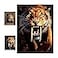 3D LiveLife Lenticular Pictures Sabertooth from Deluxebase 12x16in Unframed Deep 3D Effect Dinosaur Wall Art for Living Room Bedroom or Kitchen Unique Sabertooth Tiger Print Poster for Home Decor