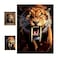 3D LiveLife Lenticular Pictures Sabertooth from Deluxebase 12x16in Unframed Deep 3D Effect Dinosaur Wall Art for Living Room Bedroom or Kitchen Unique Sabertooth Tiger Print Poster for Home Decor