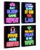 Drsoum Video Game Room Decor for Boys Gaming Wall Art Neon Gaming Decor Game Poster FRAMED 8x10 Gamer Wall Decor for Teenage Boy
