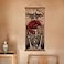 WEROUTE Japan Wall Art Armor Samurai Sword Poster Print On Canvas Skeleton Oriental Art Decoration Wood Framed To Hanging 16X35