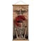 WEROUTE Japan Wall Art Armor Samurai Sword Poster Print On Canvas Skeleton Oriental Art Decoration Wood Framed To Hanging 16X35