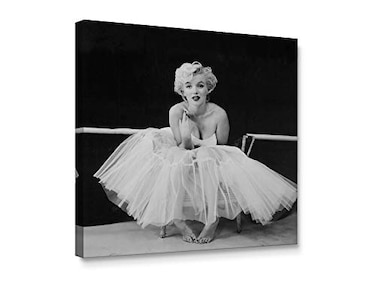 Niwo ARTMonroe C Classic Movie Stars Canvas Wall Art Home DecorStretched Ready to Hang 12x12x34
