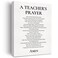JerLoe Teacher Canvas Wall Art Motivational a Teachers Prayer Canvas Print Positive Canvas Painting Classroom Wall Decor Framed Christian Teacher Appreciation Gift 12x15 Inch