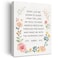 JerLoe Bedtime Prayer Canvas Wall Art Motivational Christian Childs Prayer Canvas Print Scripture Bible Verse Painting Home Wall Decor Framed Nursery Baptism Gift 12x15 Inch