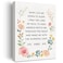JerLoe Bedtime Prayer Canvas Wall Art Motivational Christian Childs Prayer Canvas Print Scripture Bible Verse Painting Home Wall Decor Framed Nursery Baptism Gift 12x15 Inch
