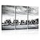 HABEN ARTWORK Trucks Convoy California Black And White Print On Canvas Wall Artwork Modern Photography Home Decor Unique Pattern Stretched and Framed 3 piece
