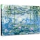 msspart Claude Monet Canvas Wall Art Water Lilies Classic Artwork Picture Print with Framed Painting for Home Office Wall Decor 12x16