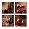 Soniuiug Red Grape Wine Wall Art Still Life Poster Fruit Goblet Canvas Painting Decorations for Dining Room Salon Bar Office Home Decor12x12x4pcs Framed