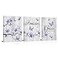 Visual Art Decor Amazing Grace Abstract Flowers and Butterfly Wall Art Purple Canvas Framed Artwork for Bathroom Bedroom Home Office Decoration