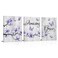 Visual Art Decor Amazing Grace Abstract Flowers and Butterfly Wall Art Purple Canvas Framed Artwork for Bathroom Bedroom Home Office Decoration