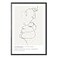 SHEWANT ART Minimalist Line Wall Art Abstract Couple Line Art Print Black and White Wall Art Soulmate Definition Canvas Prints Minimalist Wall Decor Line Art for Couples Bedroom Decor Unframed Art 16x