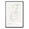 SHEWANT ART Minimalist Line Wall Art Abstract Couple Line Art Print Black and White Wall Art Soulmate Definition Canvas Prints Minimalist Wall Decor Line Art for Couples Bedroom Decor Unframed Art 16x