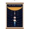 WEROUTE Solar System Poster Outer Space Planets Educational Decor Printed on Canvas Scroll Wood Hanger Painting157 x 27 inch with Frame