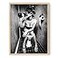 HAUS AND HUES Girl Bathroom Wall Art Black and White Decor Picture for Wall Black Frame 12x16