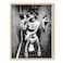HAUS AND HUES Girl Bathroom Wall Art Black and White Decor Picture for Wall Black Frame 12x16
