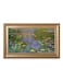 DECORARTS Water Lilies Claude Monet Giclee Fine Art Print in Embossed Gold Frame Framed Size 36x22