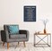 LOEDVESTR 8 Rules Of Life Canvas Decoration Painting Suitable For Office School LibraryHome 29x38cm Framed Blue8