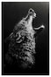 kerneLight Wolf Wall Decor Wolves Poster Black and White Abstract Canvas Wall Art Prints Modern Oil Art Wall Paintings for Living Room Bedroom Home Office Decoration Unframed 16 x 24