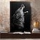 kerneLight Wolf Wall Decor Wolves Poster Black and White Abstract Canvas Wall Art Prints Modern Oil Art Wall Paintings for Living Room Bedroom Home Office Decoration Unframed 16 x 24