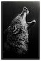 kerneLight Wolf Wall Decor Wolves Poster Black and White Abstract Canvas Wall Art Prints Modern Oil Art Wall Paintings for Living Room Bedroom Home Office Decoration Unframed 16 x 24