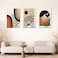 Gisipameis Large Framed Boho Wall Art PaintingBoho wall artRoom Decor Mid Century Modern Wall ArtNeutral Abstract Geometric Prints Black Beige Orange Minimalist Art Framed Canvas Prints for bedroom Ba