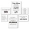 Nvhai HR Office Decor Human Resources Office Artwork Wall Decor Modern Human Resource Posters Set of 6 Framed Canvas Funny HR Gifts