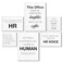 Nvhai HR Office Decor Human Resources Office Artwork Wall Decor Modern Human Resource Posters Set of 6 Framed Canvas Funny HR Gifts