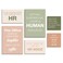 YEOION Hr Wall DecorHr Wall Art for OfficeHuman Resources Office Wall Art Canvas Frame Artwork Set of 6