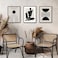 Dazzlewall Boho Abstract Wall Decor Poster Black and White Geometric Wall Poster for Bedroom Living Room Decor 12x16 in Unframed Set of 3