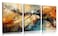 HUBOSKN Abstract Canvas Wall Art for Living Room Modern Pictures for Office Wall Decor 3 Piece Wall Art for Bedroom Size 12 x 16