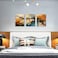 HUBOSKN Abstract Canvas Wall Art for Living Room Modern Pictures for Office Wall Decor 3 Piece Wall Art for Bedroom Size 12 x 16
