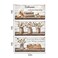 HOMEOART Farmhouse Bathroom Wall Decor Framed Canvas Art 6x12inch 3 Pieces Brown