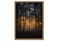 WARTHZ Whimsical Nature Forest Wall Art Enchanted Forest Landscape Wall Decor Painting Dark Magical Tree 3D Texture Hand Drawn Sandstone Artwork for Bedroom Living Room 12x16 inch Wood Framed